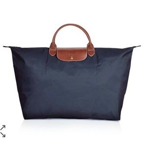 Longchamp Le Pliage Weekender/Overnight Bag - Navy